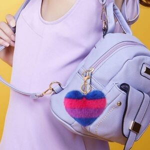 💜purse charm keychain